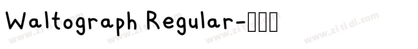 Waltograph Regular字体转换